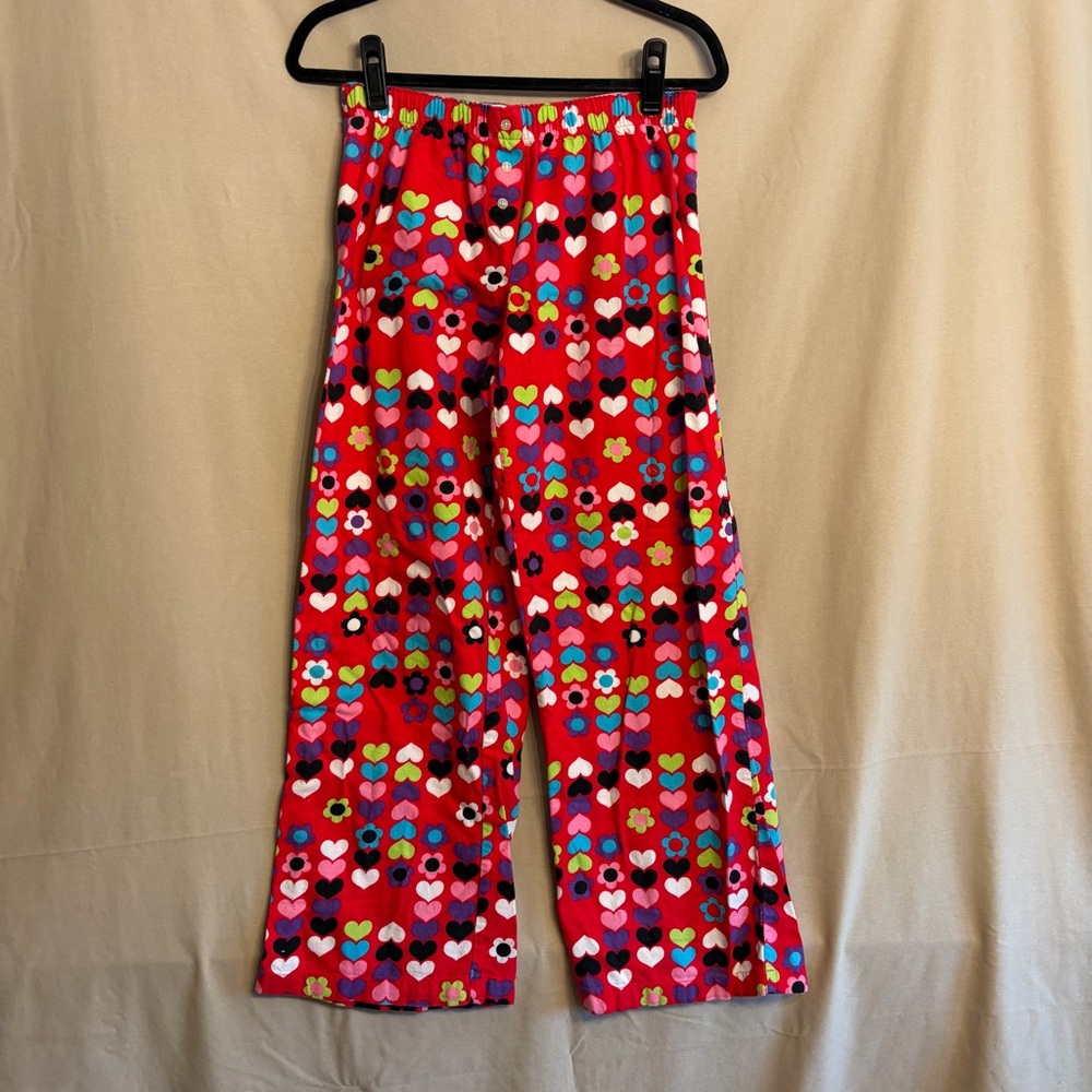 Vintage Victoria’s Secret Women’s S Red Flower/Hearts Pajama Pants